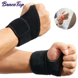 Handledsstöd Bracetop Sports Carpal Tunnel Wrist Brace Justerbar handledsstöd BRACE Handledskomprimering Wrap Pain Relief Artrit Tendinit YQ240131