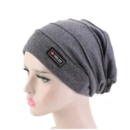 Double Fabric Skullies Beanies Hats For Adult Fashion Winter Hats For Women And Men 240131
