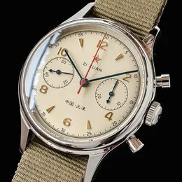 Watch Military for Man Chronograph Wrist Seagull 1963 ST1901 Origin