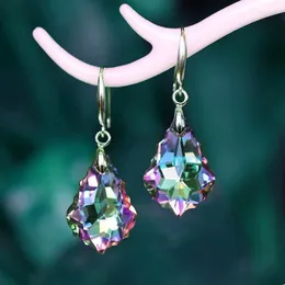 Dangle Earrings Caoshi Fancy Rainbow Pendant for Women 섬세한 여성 패션 레이디 기념일 파티 액세서리 미적 보석