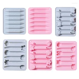 Baking Moulds Medium Crayon Silicone Mold Cake Decorating Tools DIY Homemade Teaching Brush Model Multipurpose Chocolate Mould