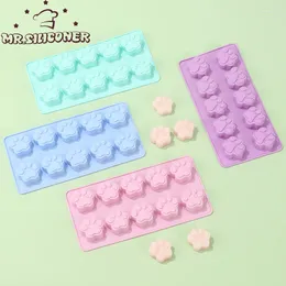 Strumenti di cottura Fai da te in silicone Cane Gatto Zampa di animale Stampo per animali domestici Stampo riutilizzabile Dolcetti fatti in casa Caramelle Biscotto Gelatina Cubo di ghiaccio Stampo per cioccolato