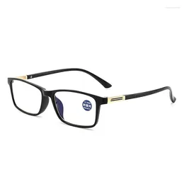 Óculos de sol Ultra Light Fashion Reading Glasses 1,0 a 4,0 homens Anti -Blue Presbyopia TR90 Presbiopic Eyewear Gafas