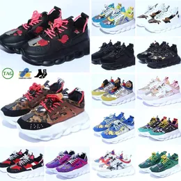 Chain Reacts 2024 women men designer Casual shoes luxury brand platform sneakers Rubber Suede Running shoes high quality Cherry Bluette Fashion Sports trainers