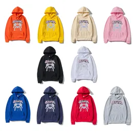 24ss erkek tasarımcı 555 hoodies kadınlar kış kapüşonlu moda gündelik örümcek web hoodie erkek kadın örümcek web grafik baskı kapşonlu set giysileri 5555555 sweatshirt