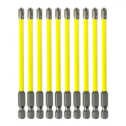 10st Magnetic Special Slitted Cross Screwdriver Bit Nötdirers FPH2 för Socket Switch Power Electrician Tool 65mm 110mm