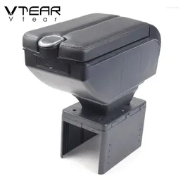 إكسسوارات داخلية Vtear Universal Armrest Car Leather Box Box Arm Arm Rest Car Caration Center Center Cover