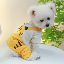Köpek Giyim Tiger Tutma Talikatları ve Evcil Hayvan Elbisesi Kış Giyim Yavru Yavrular İçin Sevimli Ayı Jumper Giysileri Hayvan Yavru Kedi Pugs