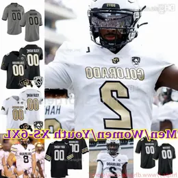 Maglia da calcio College NCAA Colorado Buffaloes Shedeur Sanders Sy'veon Wilkerson Dylan Edwards Travis Hunter Anthony Hankerson Xavier We 25