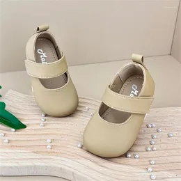 Primi camminatori Primavera Scarpe da bambino per ragazze Principessa in pelle Suola morbida Outdoor Moda singola Bambino Piccoli