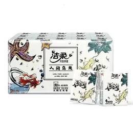 60 Packungen National Wind Fragrance Wuji Oolong Taschentuchpapier, 4-lagig, verdickt, tragbar, kleine Servietten, Taschentücher 240127