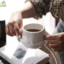 Mugs Pinch Belly Coffee Kawaii Cups Ceramic Human Body Shape Pot Personality Söt vatten kopp födelsedagspresenter