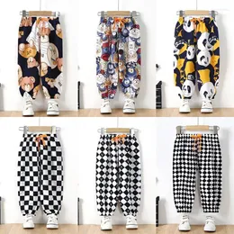 Spodnie Summer Anti Mosquito Printed Cartoon Tide Boys Pants Pants Ubrania dziecięce Ubrania Dzieci