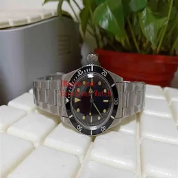 Orologi da polso vintage 40 mm Classico 5513 5512 Quadrante nero in acciaio inossidabile Nessuna data Asia 2813 Movimento automatico Orologio da uomo Orologi284Z