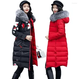 Kadın Trençkotları 2024 Kış Kışlı Kadın Kapşonlu Ceket Kürk Karşısı Sıcak Uzun Ceket Kadın Dış Giyim Parka Bayanlar Chaqueta Feminino
