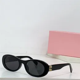 Ny modedesign Acetat solglasögon 06Z Liten oval ram enkel och elegant stil mångsidig utomhus UV400 skyddsglasögon