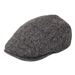 JANGOUL sboy Caps Uomo Berretto piatto in misto lana 8 pannelli Cappello caldo Cappelli da guida Gastby Ivy per uomo Berretto britannico vintage 240126