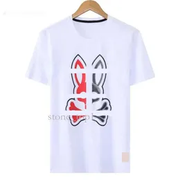 Psychological Bunny Herren-Shirt, Kaninchen-Aufdruck, T-Shirt, modischer Brief, lässig, Sommer, kurzärmelig, Herren-T-Shirt, Damenbekleidung, asiatischer Psyco Bunny, Physcho Bunny 262