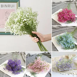 Flores artificiais seda falsa simulada decoração cigana plantas usadas para buquês de casamento vasos de casa decorações de mesa não desbotando 64 cm 240131