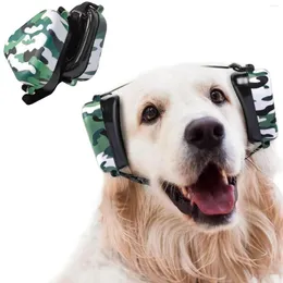 Köpek giyim Gürültü azaltma kulaklıkları ayarlanabilir elastik kayışlar Hayvan -Havai fişek için giyilen işitme kulak örtüsü gök gürültüsü l1l0