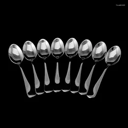 Coffee Scoops 8 Pcs Demitasse Espresso Stainless Steel Spoon Tea Soup Rice