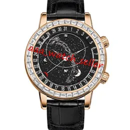 Orologio da uomo di lusso in 5 stili di alta qualità 44mm Grandi complicazioni 6102 6104 6104R 6104G quadrante skychart Miyota 8217 movimento automatico283q