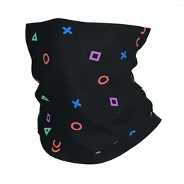 Lenços colorido controlador de jogo ps bandana pescoço capa impressa amante balaclavas envoltório cachecol quente ciclismo equitação adulto à prova de vento