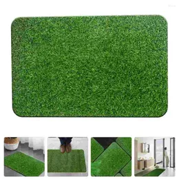 Carpets Artificial Turf Door Mat Home Decoration Green Fake Grass Front Carpet Outdoor Rug Mats Plastic Foot Welcome