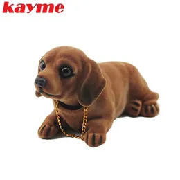 Kayme Bobble Head Dog Car Dashboard Doll Auto Shaking Head Toy Oraments Nodding Dog Car Interorisings Decoration Gifter T200318C