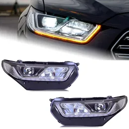 Ford Taurus 2015-2018 용 자동차 스타일 헤드 라이트 Taurus Led Fromt Lamps Upgrade Dynamic Turn Signal Headlamp Assembly