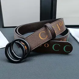 Pasek Pasek Man Fashion Belk Belt Wysokiej jakości mężczyźni skórzane pasy Kówin geometryczna klamra Brązowa Klucznik Formalny Walentynki Prezent dla kobiet i męskiego paska marki