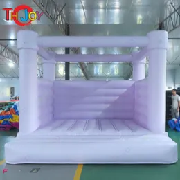 Commercial 13ft Inflatable White Wedding Jumper PVC Playhouse Bouncy Castle Moon Party House Bridal Bounce Jumping Bouncers for kids and adults 002