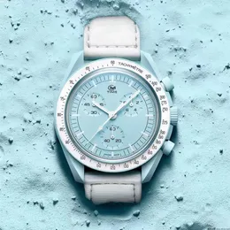 Relógio masculino estilo esportivo movimento de quartzo tamanho 42mm relógio de viagem espacial design exclusivo profundidade à prova d' água watch224u