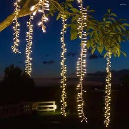 Stringhe 2.4m Led Matrimonio Ghiacciolo Lucine Natale Stringa di luci Ghirlanda Festone all'aperto per la decorazione dell'albero di strada per feste in giardino