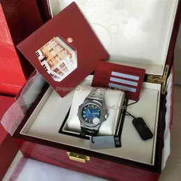 Super U1F Factory Orologio da uomo 324 Movimento automatico 40 mm Quadrante blu Acciaio pieno Classico 5711 1A Orologi Orologio da polso con retro trasparente220R