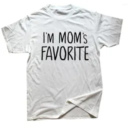 Erkekler T Shirt Ben MOMS Favori Gömlek Anime Tee Teps Yuvarlak Boyun Kısa Kollu Moda Tshirt Giyim Gündelik Temel Doğum Günü Hediyesi T-Shirts