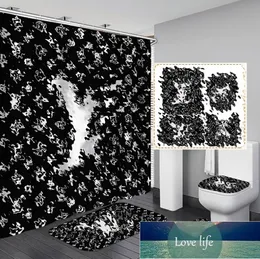 All-match Shower Curtain Set Water-Repellent Cloth Bathroom Partition Curtain Shower Wet and Dry Special Goods