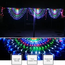 Fairy Garland Peacock Mesh Net Led String Lights Outdoor Wedding Window Strings for Christmas Wedding New Year Party Decor Y2006032926