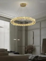 Pendelleuchten, modernes High-End-Licht, Luxus-Stil, kreative Persönlichkeit, Kristall-Kronleuchter, Wohnzimmer, Schlafzimmer, kreisförmig, dekorativ