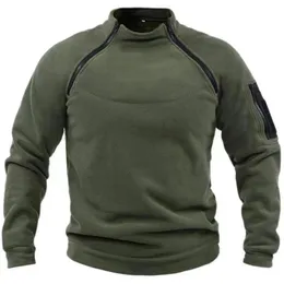 Mens Jacket US Tactical Outdoor Polar Male Windproect Coats Warm Poxers Pullover Man Sweater Solid Color Clothes Gym Sport Tops 240124