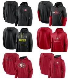 Felpa con cappuccio a zip intera Scarlet Defender Evo da uomo dei San Francisco''49ers''Men Fanatics