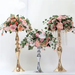 35 cm Wisteria Peony Rose Artificial Flower Ball Centerpiece Decor Wedding Buquet Kwiat Kwiatowy