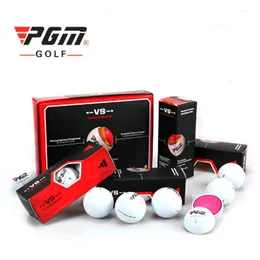 PGM Original Golf Ball Three-Layer Match Ball Present Box Package Golf Ball Set 12pcs Set 3st Set Game Use Ball 240124