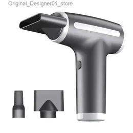 Hårmaskiner 4 i 1 trådlös hårtork multifunktionell elektrisk luftdammare Fläkt Travel Portable USB laddningsbara negativa joner Blow Dryer Q240131