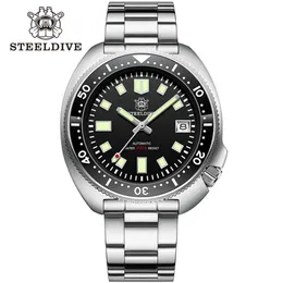 Altri orologi Defendive SD1970 Orologio subacqueo automatico tartaruga con sfondo bianco 200M impermeabile NH35 6105 J240131