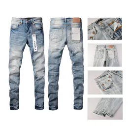 Lila Jeans Religion Hose Lila Markenjeans Lila Loch Designer Herren Herren Jeans Top Qualität