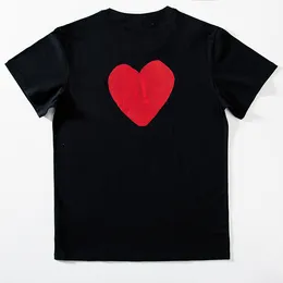 Mens Shirt Designer Commes Heart Women Garcons Quanlity Cotton Cdg Short Sleeve