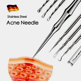 Removedor de cravo acne ferramenta espinhas cravo clipe pinça beleza acne agulha ferramenta 240127
