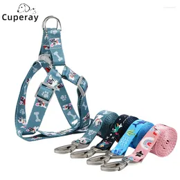 Dog Collars Adjustable Vest Style Harness With Matching Leash To Prevent Breaking Loose Pet And Set For Cats Puppies