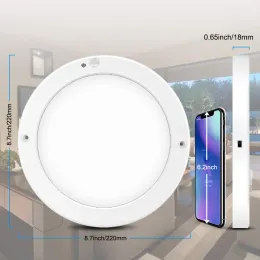 Umlight1688 Pannello LED 18W 15W PIR e sensore di luce Downlight a LED Rilevatore di movimento a infrarossi per il corpo umano Montaggio superficiale rotondo a soffitto LL